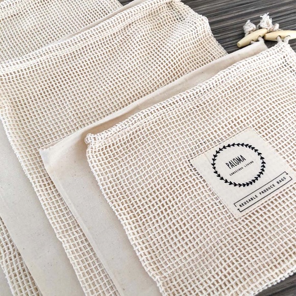 COPY - Reusable produce bags (6) made of organic … - Picture 3 of 10